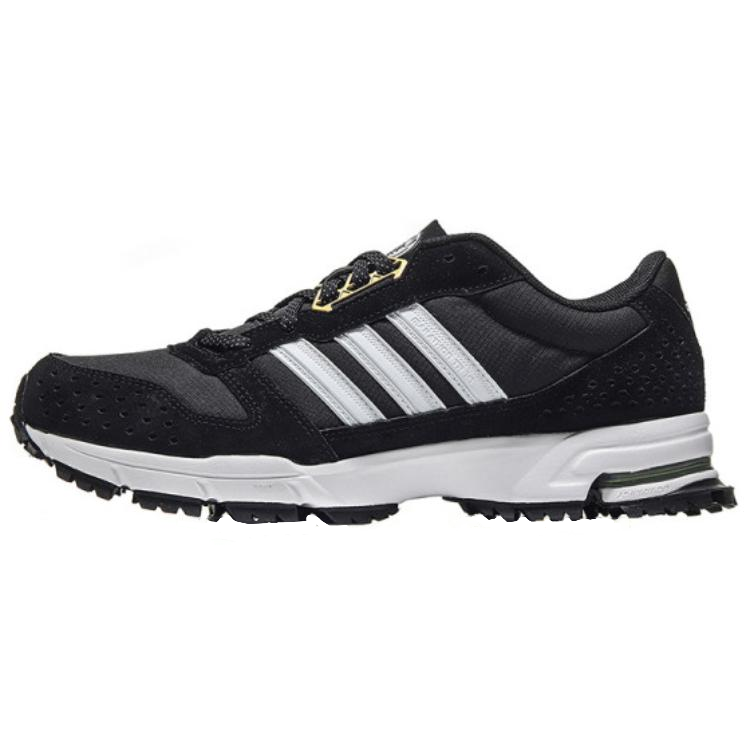 Adidas Marathon 10 Anti Slip Wear Resistant Low Top Casual Running Shoes Men's Black