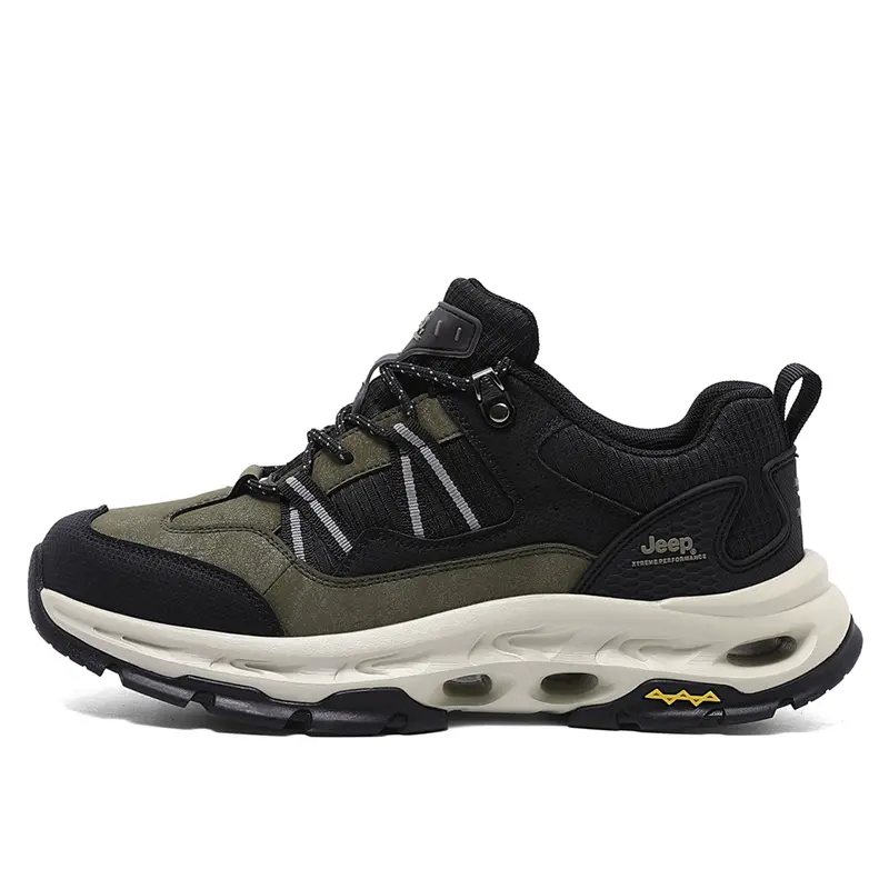 Jeep Low Top Hiking Shoes Men's Army Green