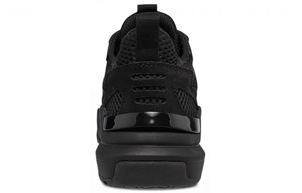 Kappa Label String Cushioning Low-Top Chunky Sneakers Unisex Black