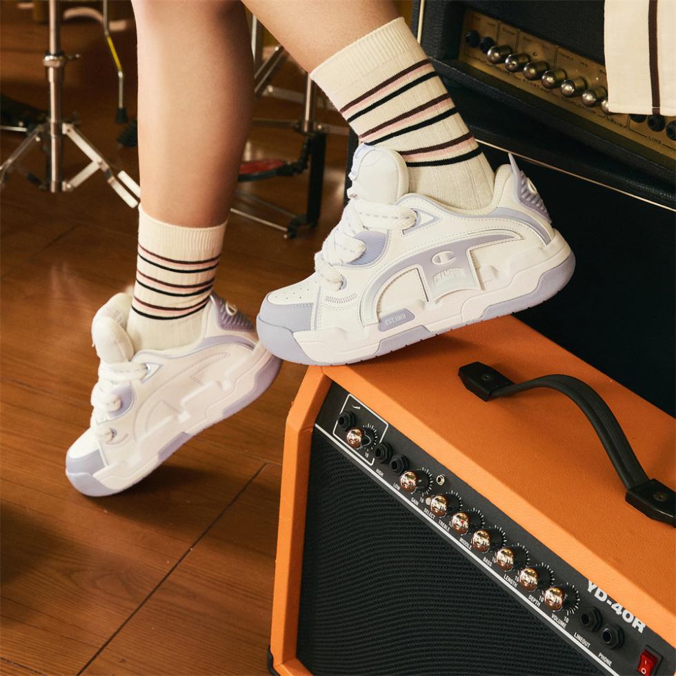 Champion Low top Skateboard Shoes Women's Gray Purple купить в интернет-магазине Yoocart с быстрой доставкой по России.