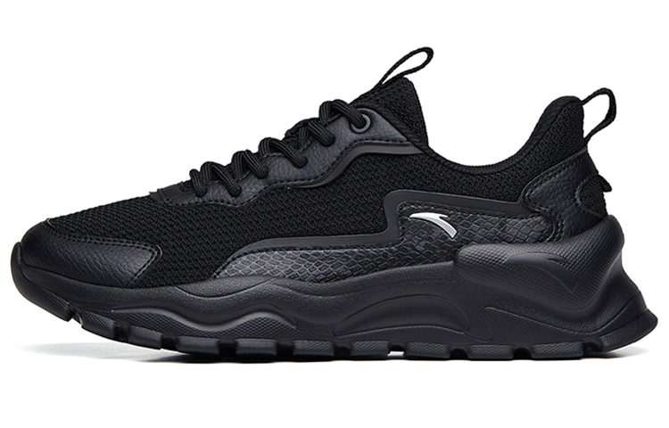 Anta Life Collection Lightweight And Breathable Low Top Sports Casual Shoes Women's Black Silver