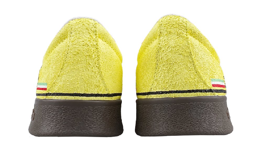 Adidas VL COURT 2.0 Slip Resistant Abrasion Resistant Low top Skateboard Shoes Unisex Yellow Black
