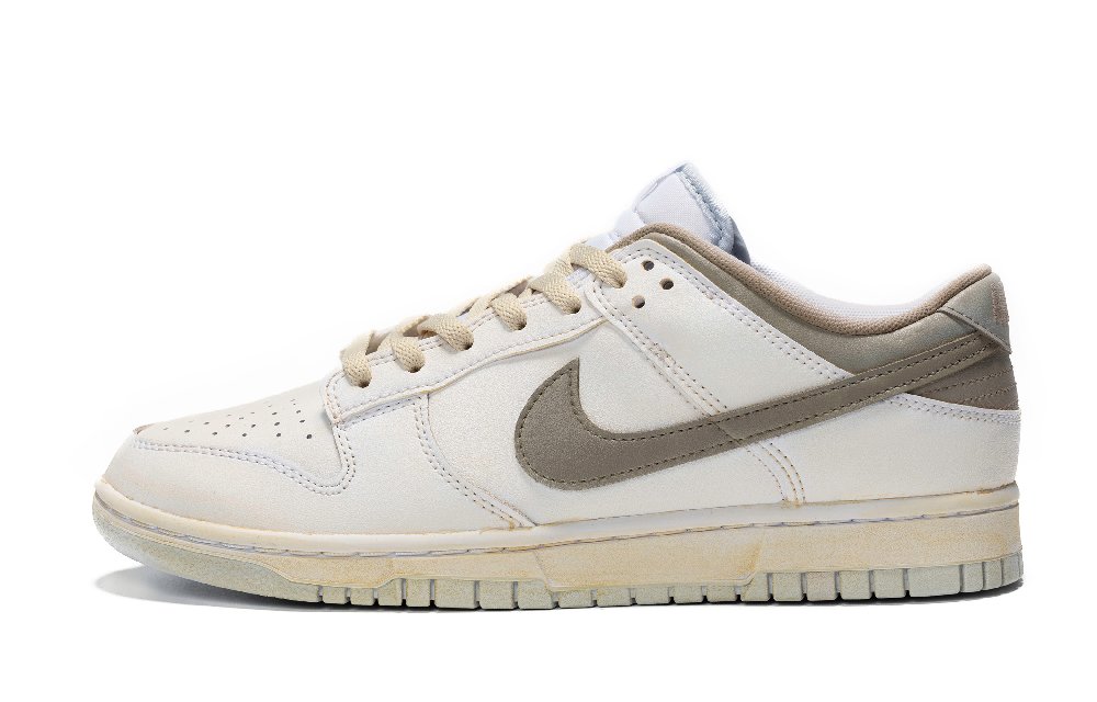 Nike Dunk Low Top Skateboard Shoes GS White Gray