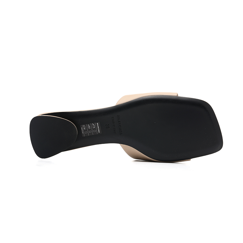 Balenciaga DUTY FREE Slide Slippers Women's Beige