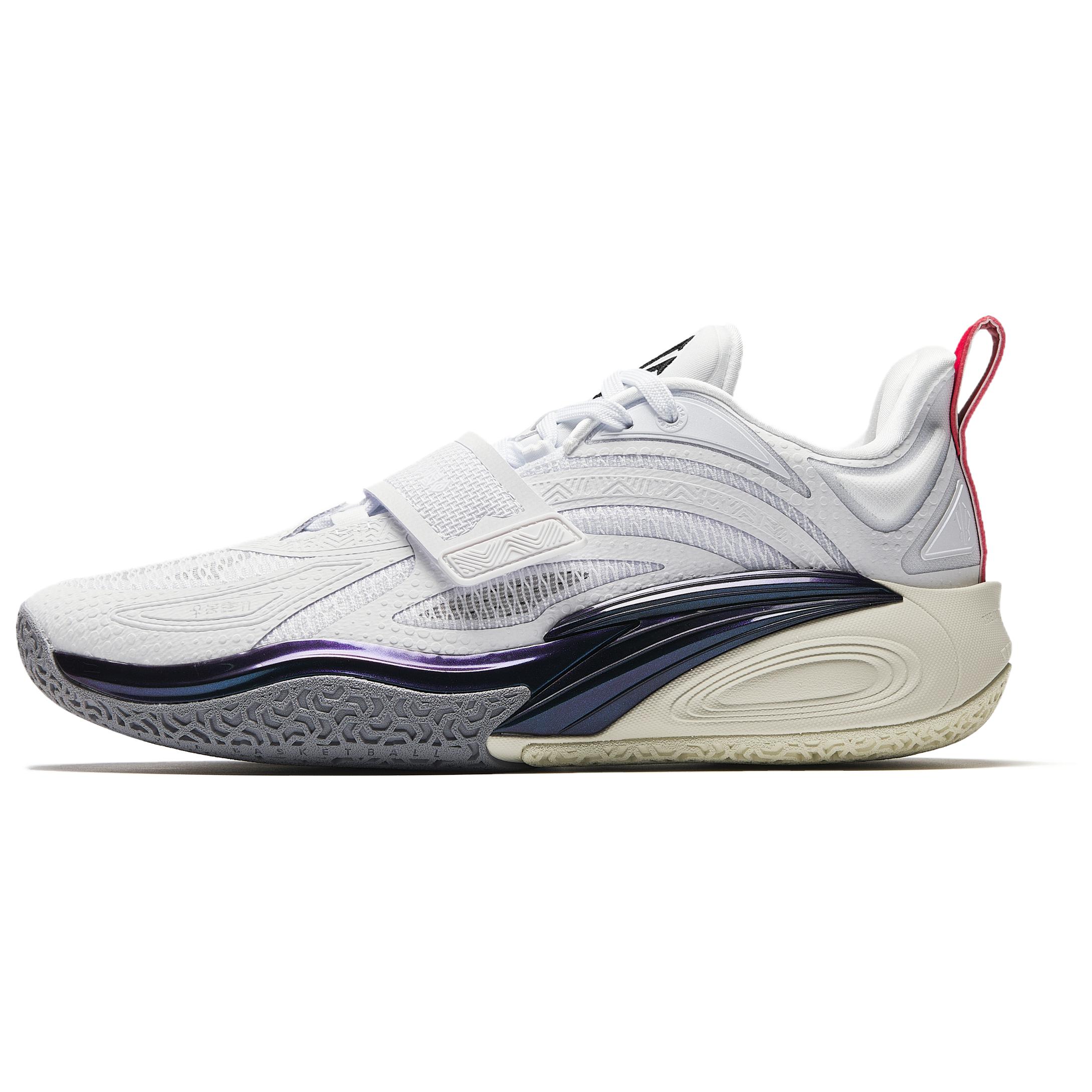 Anta KAI 1 Cushioning, Wear Resistant Low top Midfoot Carbon Plate Basketball Shoes Men's White Black Red