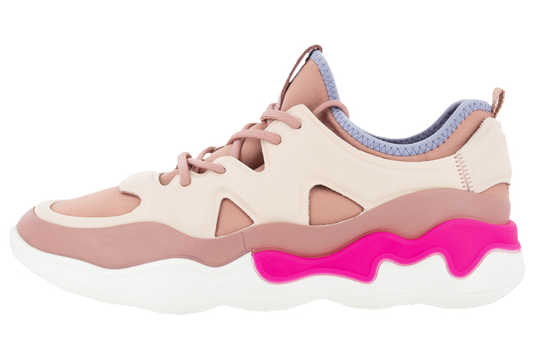 Ecco Elo Abrasion-Resistant Low-Top Running Shoes Women's Rubber Pink Comfortable