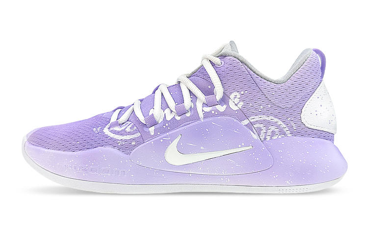 Nike Hyperdunk X Low 10 Cushioned Slip-Resistant Breathable Low-Top Basketball Shoes Men's Purple