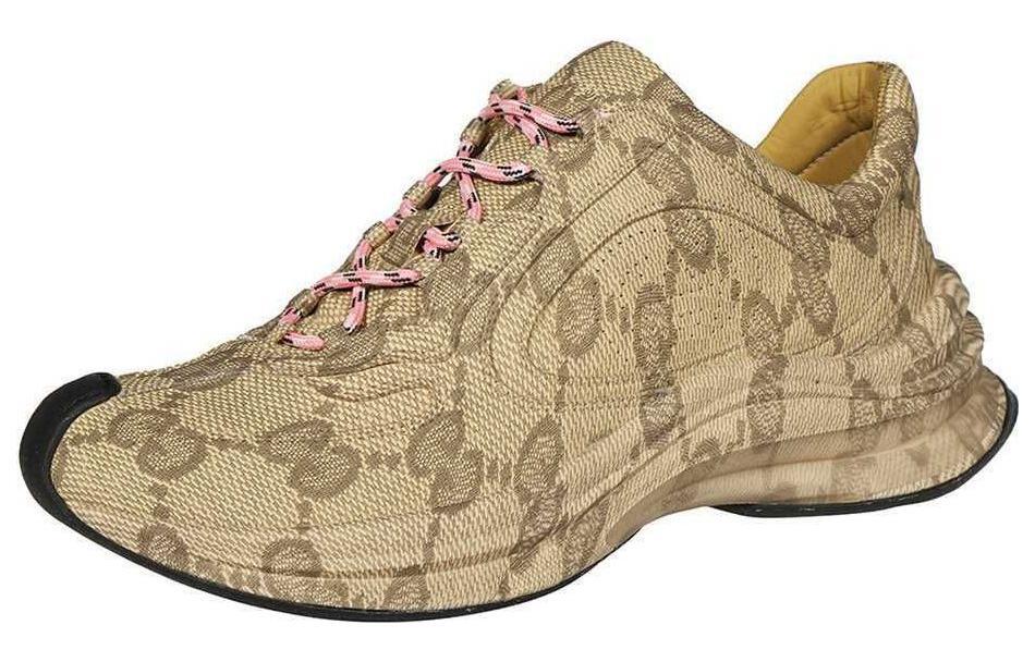 GUCCI Women's Run Sneaker 'Beige Ebony Monogram' Women's
