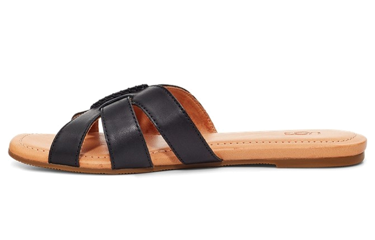 UGG Teague Black Slippers 'Black Brown' Women's