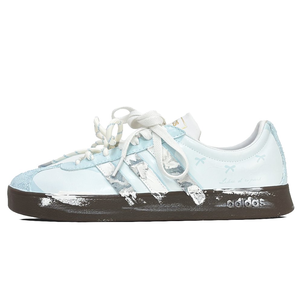 Adidas Neo VL Court 2.0 Slip Resistant Low Top Skateboard Shoes Unisex Blue White