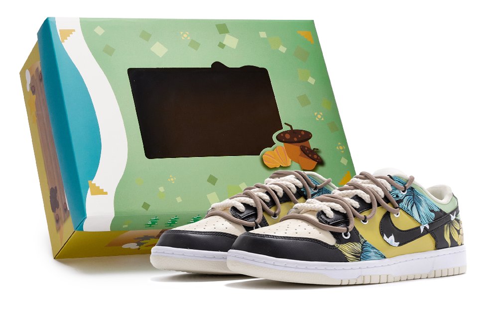 Nike Dunk Retro Coconut Milk Skateboard Shoes Men's Black White