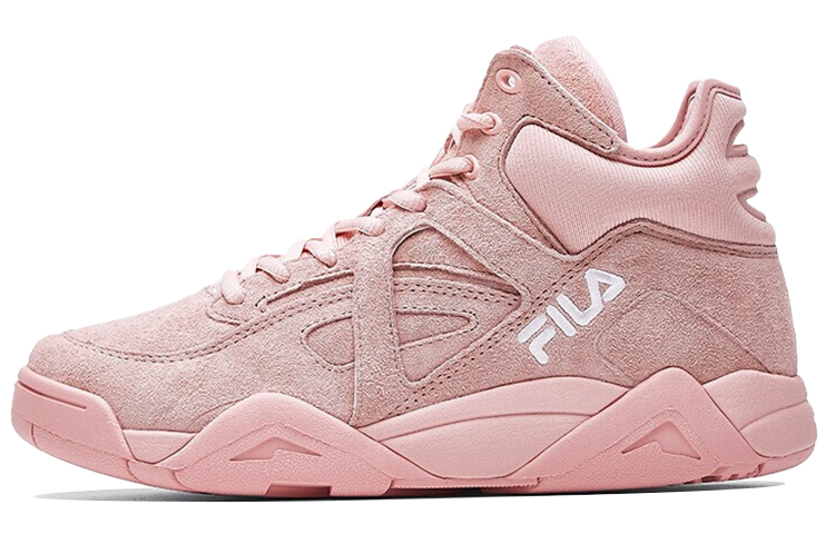 FILA Cage Mid Top Vintage Basketball Shoes Women's Cherry Blossom Pink