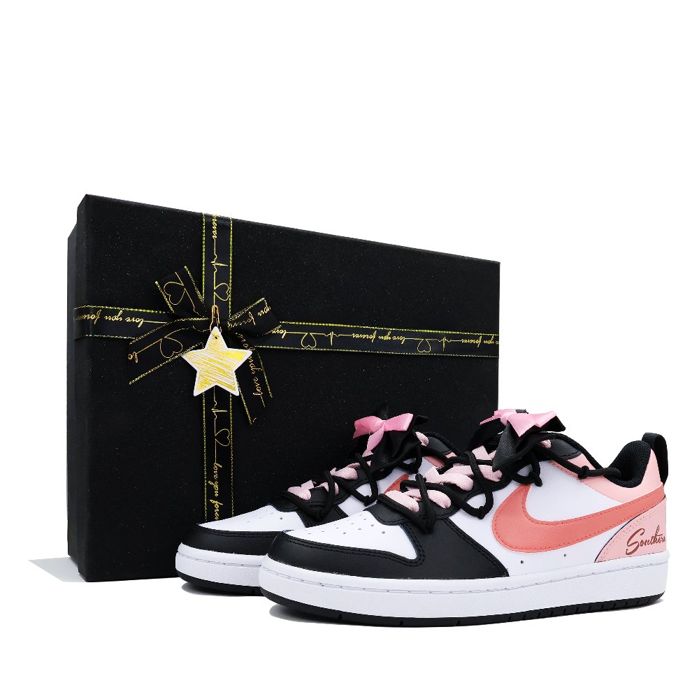 Nike Court Borough Skateboard Shoes Women's Low-Top Pink