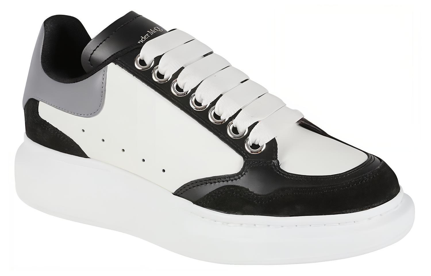 Alexander McQueen Larry Oversized Sensory Sneakers 'White Black Grey' Women's