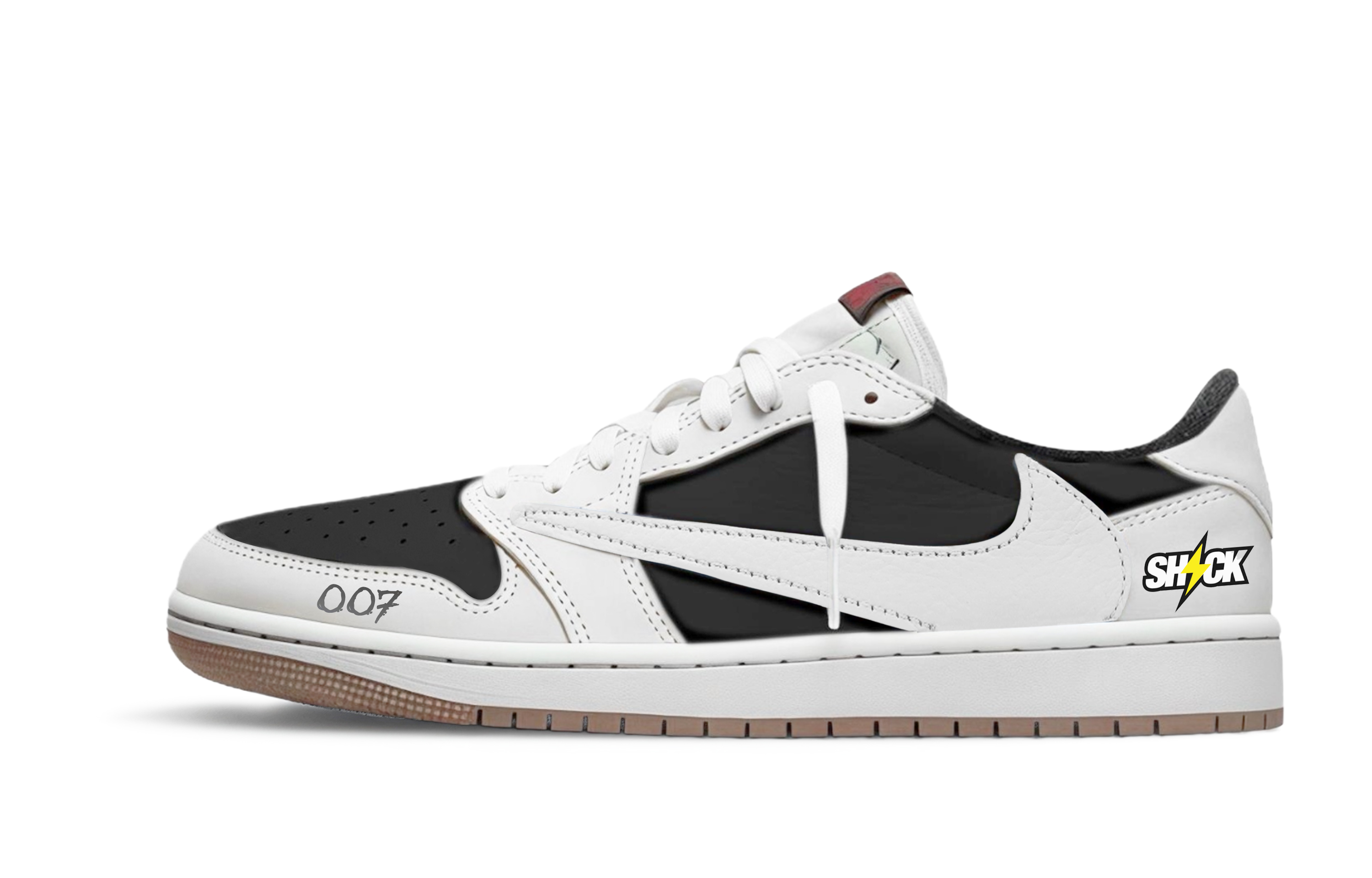 Travis Scott X Jordan Air Jordan 1 Vintage Basketball Shoes Unisex Low top White