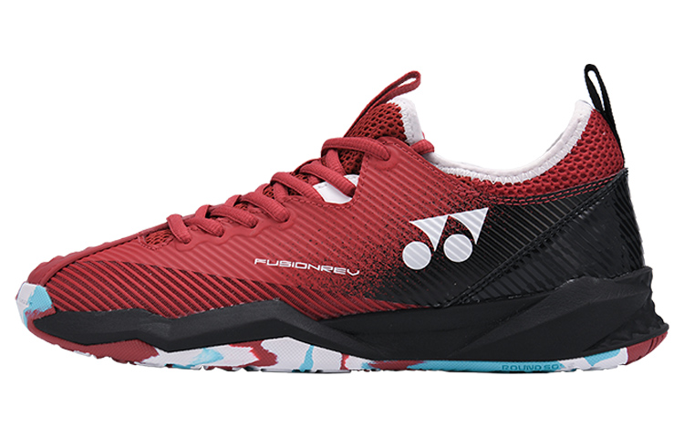 YONEX Tennis Shoes Unisex Low-Top Black/Red