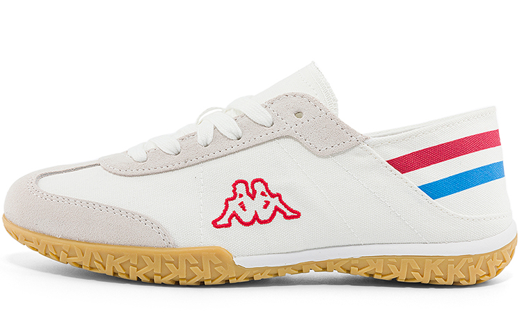 Kappa Anti-Slip Wear-Resistant Low-Top Casual Shoes Unisex White Red