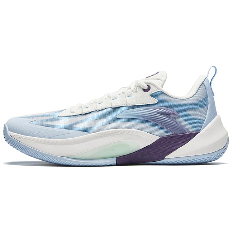 Anta Instantaneous 1 Cushioning Wear-Resistant Low-Top Basketball Shoes Men's White Blue
