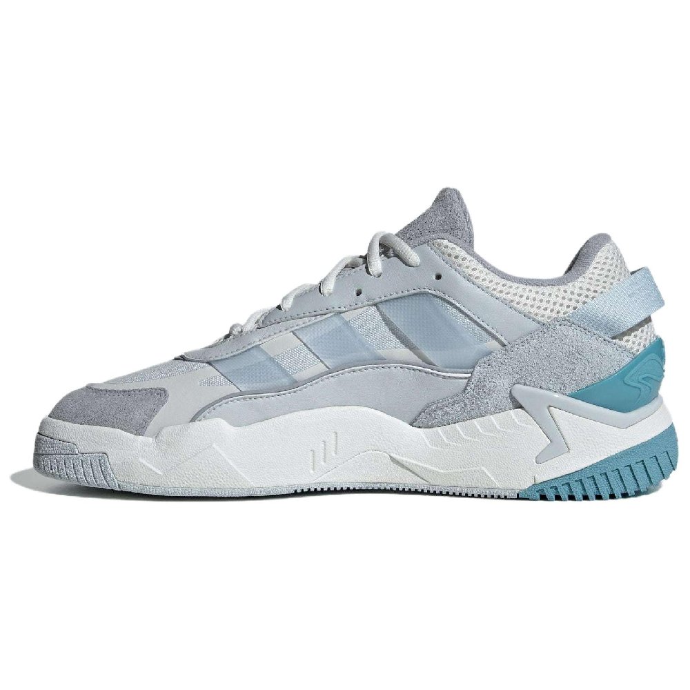 Adidas Originals Niteball 2.0 Anti-Slip Wear-Resistant Low-Top Casual Shoes Unisex White Blue
