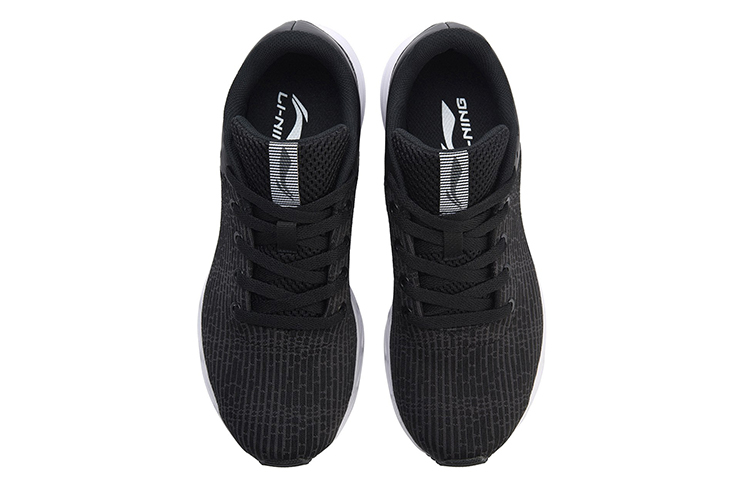 LiNing Qingyi Breathable Low Top Running Shoes Women's Black White
