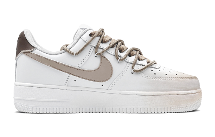 Nike Air Force 1 Low top Skateboard Shoes GS White Brown купить в интернет-магазине Yoocart с быстрой доставкой по России.