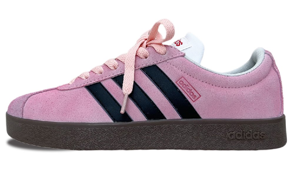 Adidas Neo VL Court Lifestyle Coverage Abrasion Resistant Low Top Skateboard Shoes Unisex Pink