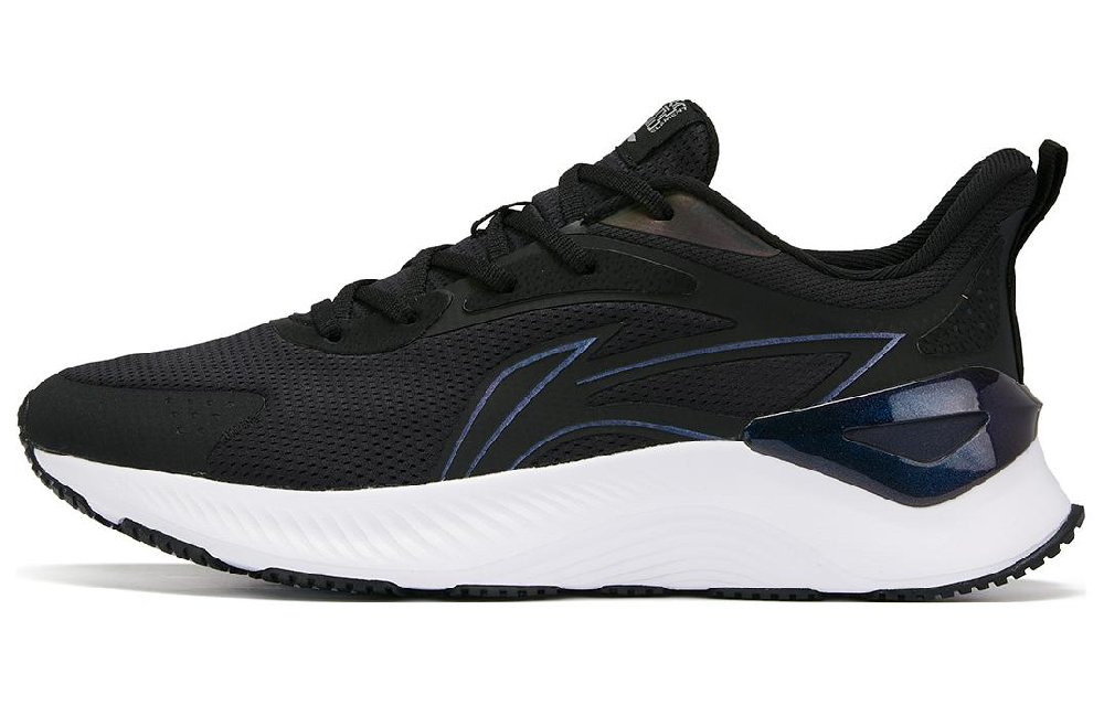 LiNing YueYing 3.0 Cushioning Anti-Slip Wear-Resistant Breathability Low-Top Running Shoes Men's Black Silver