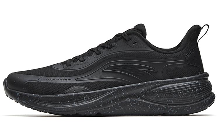 Anta Running Collection Wear-Resistant Low-Top Running Shoes Men's Black