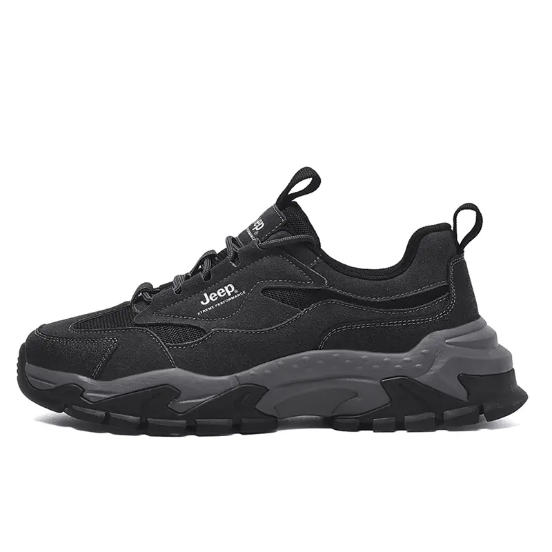 Jeep Low Top Chunky Sneakers Unisex Black