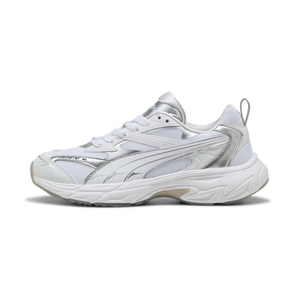 PUMA Wear resistant And Lightweight Low Top Casual Shoes Women's Silver