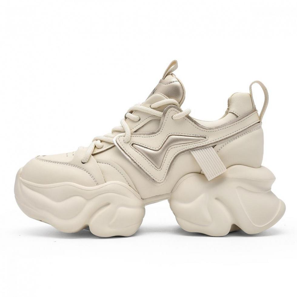 EBLAN Low-Top Chunky Sneakers Women's Gold