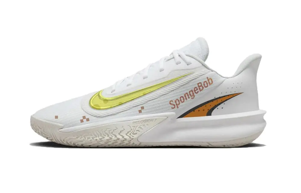 Nike Precision 7 Future Star, Kobe, Bruce Lee Low top Basketball Shoes Unisex Yellow Orange