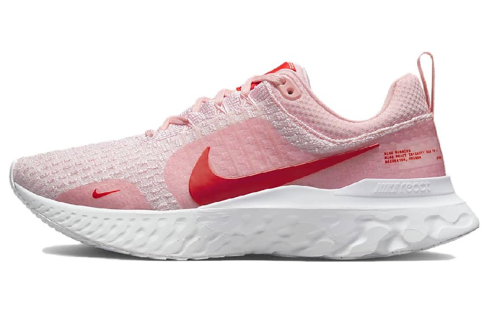 Nike React Infinity Run Flyknit 3 Premium 'Medium Soft Pink Light Crimson' Women's