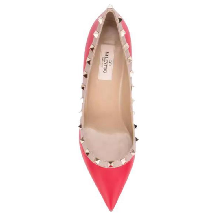 Valentino VLogo Signature Slim Heel High Heels Women's Red