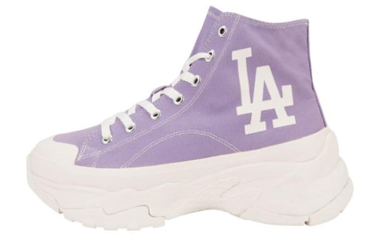 MLB Chunky High Canvas Shoes Unisex High-Top Purple