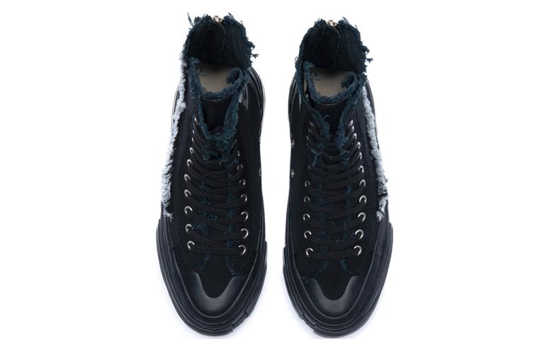 Yohji Yamamoto x VESSEL Low High-Top Skateboard Shoes Unisex Black