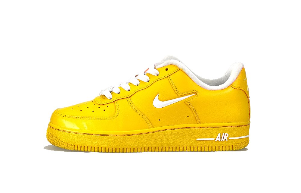 Nike Air Force 1 Anti-Slip Wear-Resistant Low-Top Skateboard Shoes Women's Yellow
