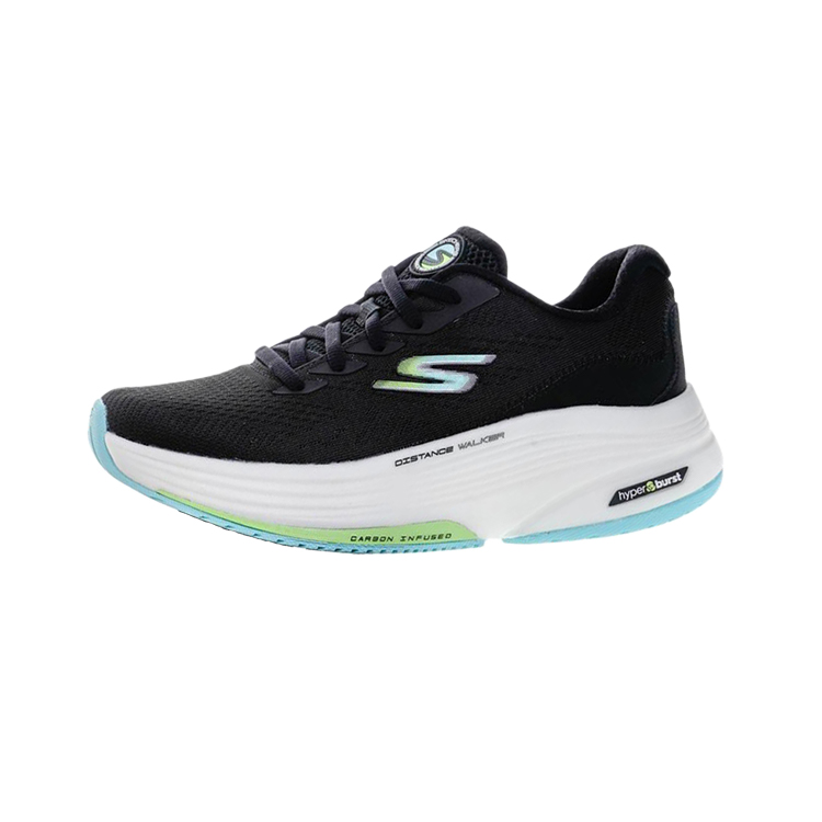 Skechers Go Walk Distance Walker Cushioned Wear-Resistant Breathable Low-Top Casual Shoes Women's Black