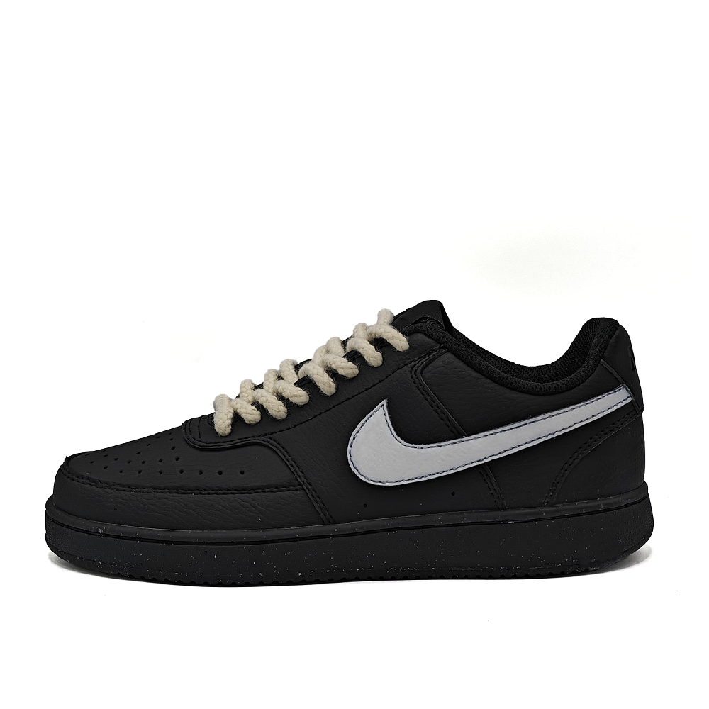 Nike Court Vision Non-slip Lightweight Low-Top Skateboard Shoes Unisex Ecru
