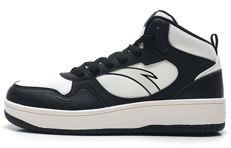 Anta Life Collection High-Top Skateboard Shoes Men's White Black