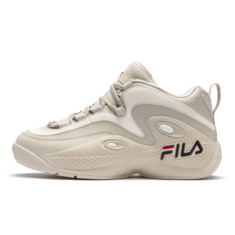FILA FUSION GH3 Abrasion Resistant Low Top Vintage Basketball Shoes Men's Brown White