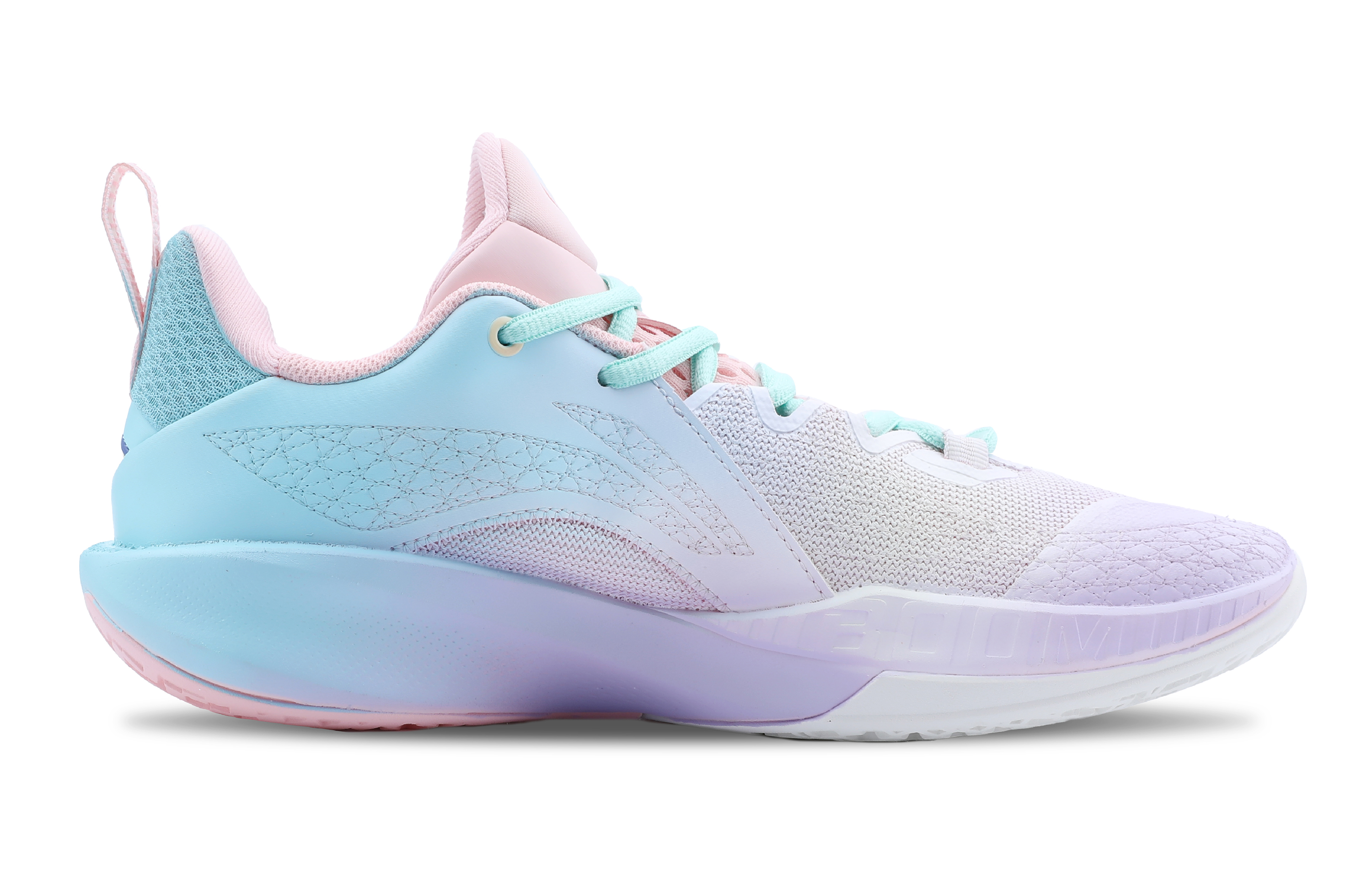 LiNing Speed Ling 2 Cushioning, Wear Resistant Low top Basketball Shoes Men's Light Purple