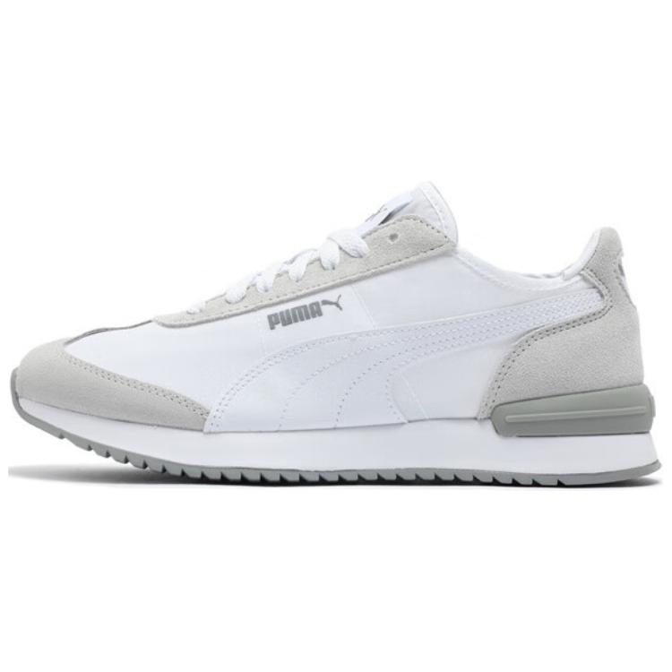 PUMA R78 WIND NYLON Wear resistant And Lightweight Low Top Casual Shoes Unisex White Gray