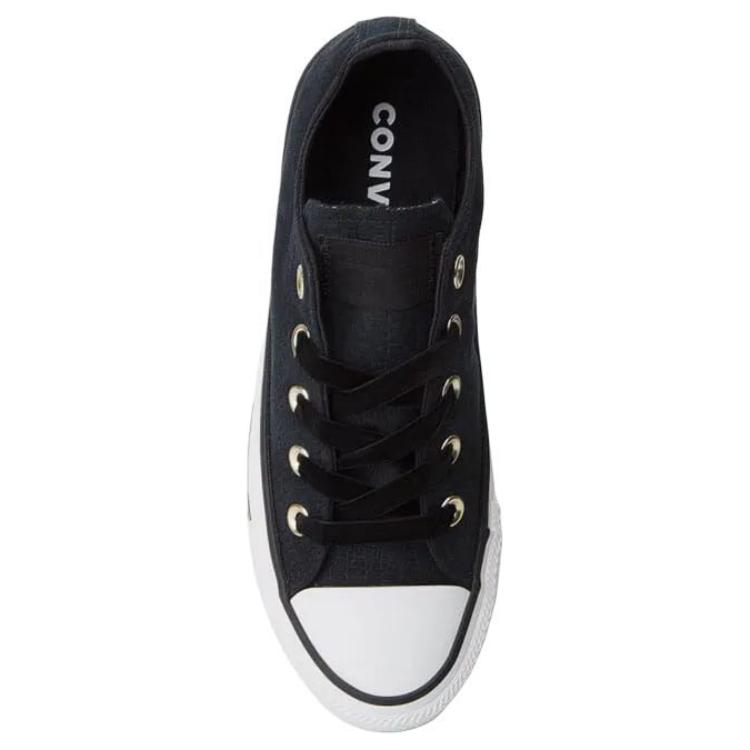 Converse CHUCK TAYLOR Anti-Slip Wear-Resistant Low-Top Skateboard Shoes Unisex Black