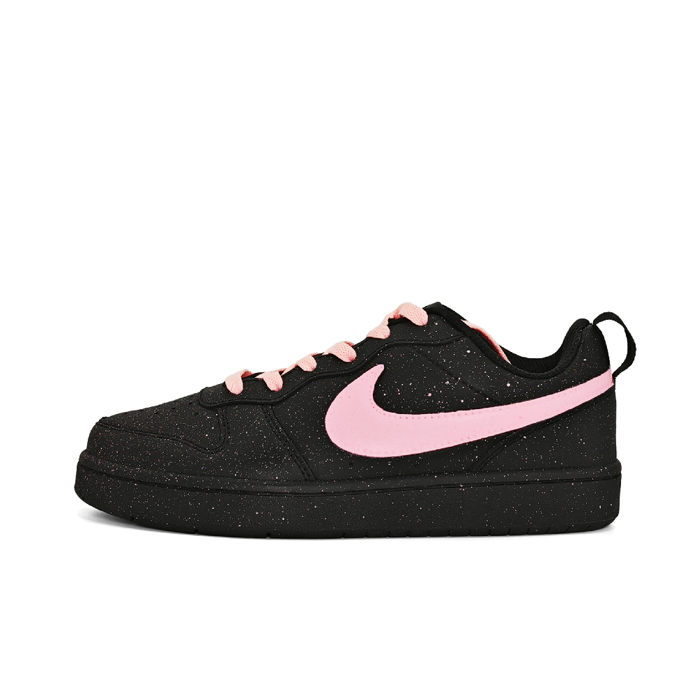 Nike Court Borough Anti-Slip And Wear-Resistant Lightweight Low-Top Skateboard Shoes Unisex Black Pink
