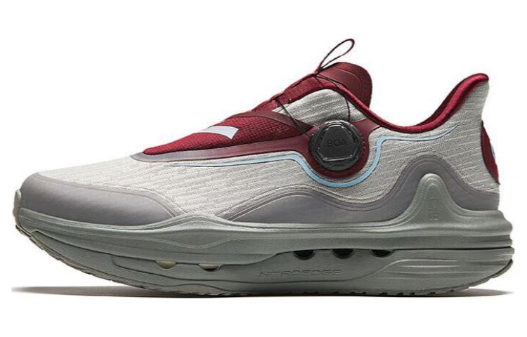 Anta Champion Series Durable Breathable Low-Top Running Shoes Men's Gray Red