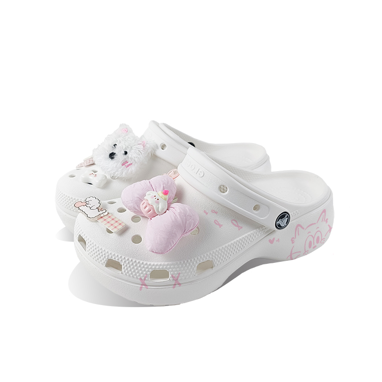 Crocs Classic Platform Clog Clogs Unisex White