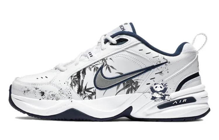 Nike Air Monarch 4 Chunky Sneakers Unisex Low-Top White/Black/Gray