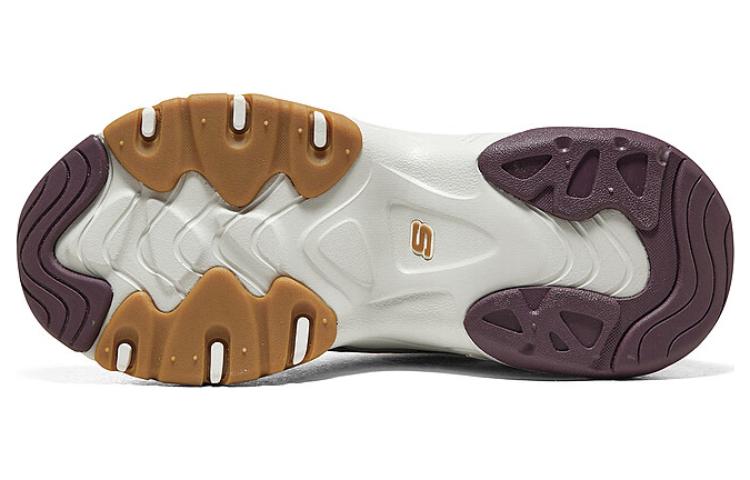 Skechers D'Lites Sneaker 'Beige Purple White' Women's