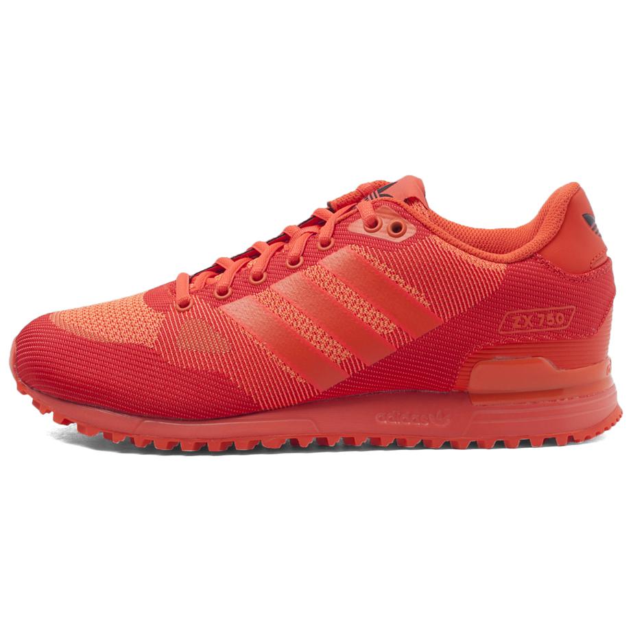 Adidas Originals ZX 750 Anti-Slip Wear-Resistant Low-Top Casual Shoes Unisex Red